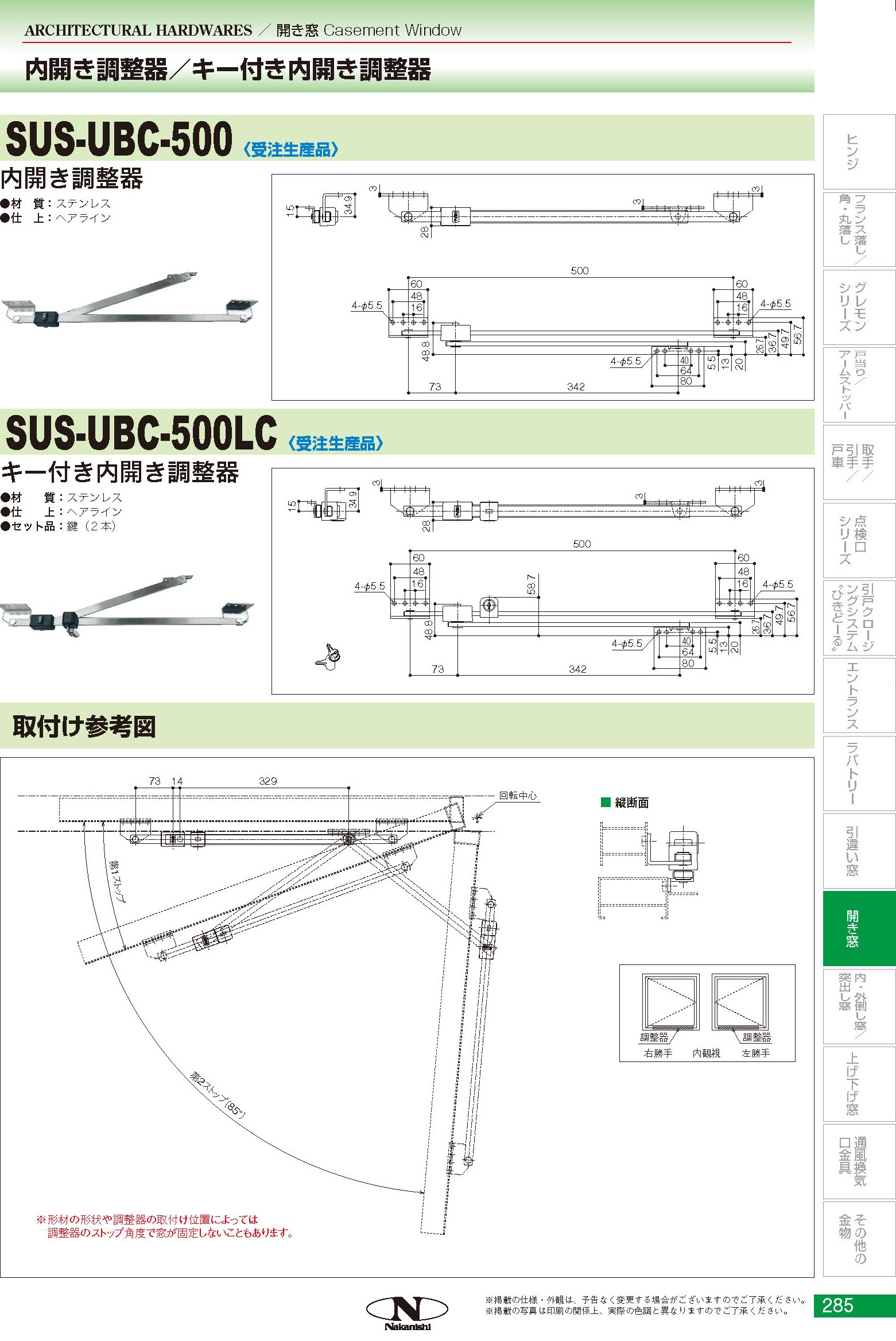 調整器 : 中西産業株式会社
